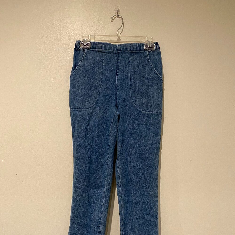Croft & Barrow Elastic Waist Pull-On High-Rise Mom Jeans